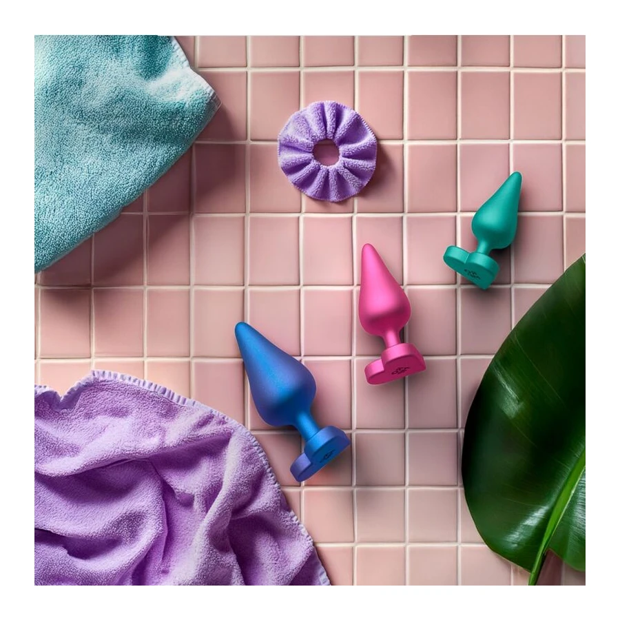 ROMP - KIT PER ALLENAMENTO ANALE LUSTER S/M/L CON BASE A FORMA DI CUORE
